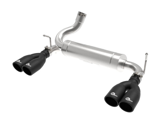 aFe 49-48086-P aFe Rebel Series 2.5in 409 SS Axle-Back Exhaust Polished 07-18 Jeep Wrangler (JK) V6-3.6L/3.8L