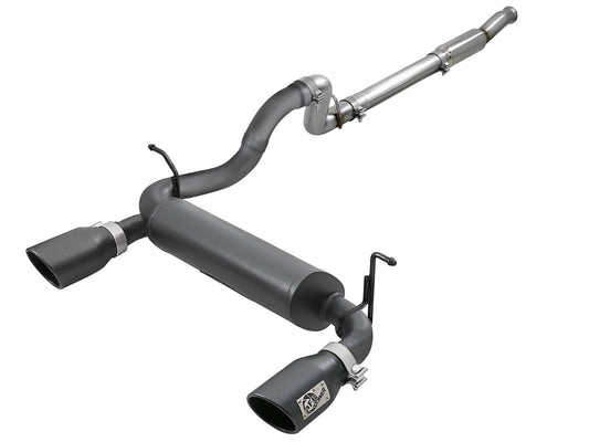 aFe 49-48096-B Rebel Series 3 IN to 2-1/2 IN Stainless Steel Cat-Back Exhaust System
