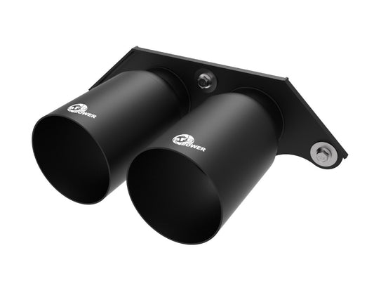aFe 49C36435-B MACH Force-Xp 4 IN 304 Stainless Steel Bolt-On Exhaust Tips Satin Black