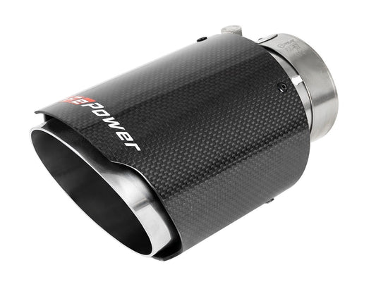 aFe 49T25404-C07 MACH Force-Xp 2-1/2" Stainless Steel Carbon Fiber Exhaust Tip