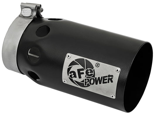aFe 49T40501-B10 aFe Rebel XD Series Universal Exhaust Tip 4 IN Inlet x 5 IN Outlet x 10 IN L