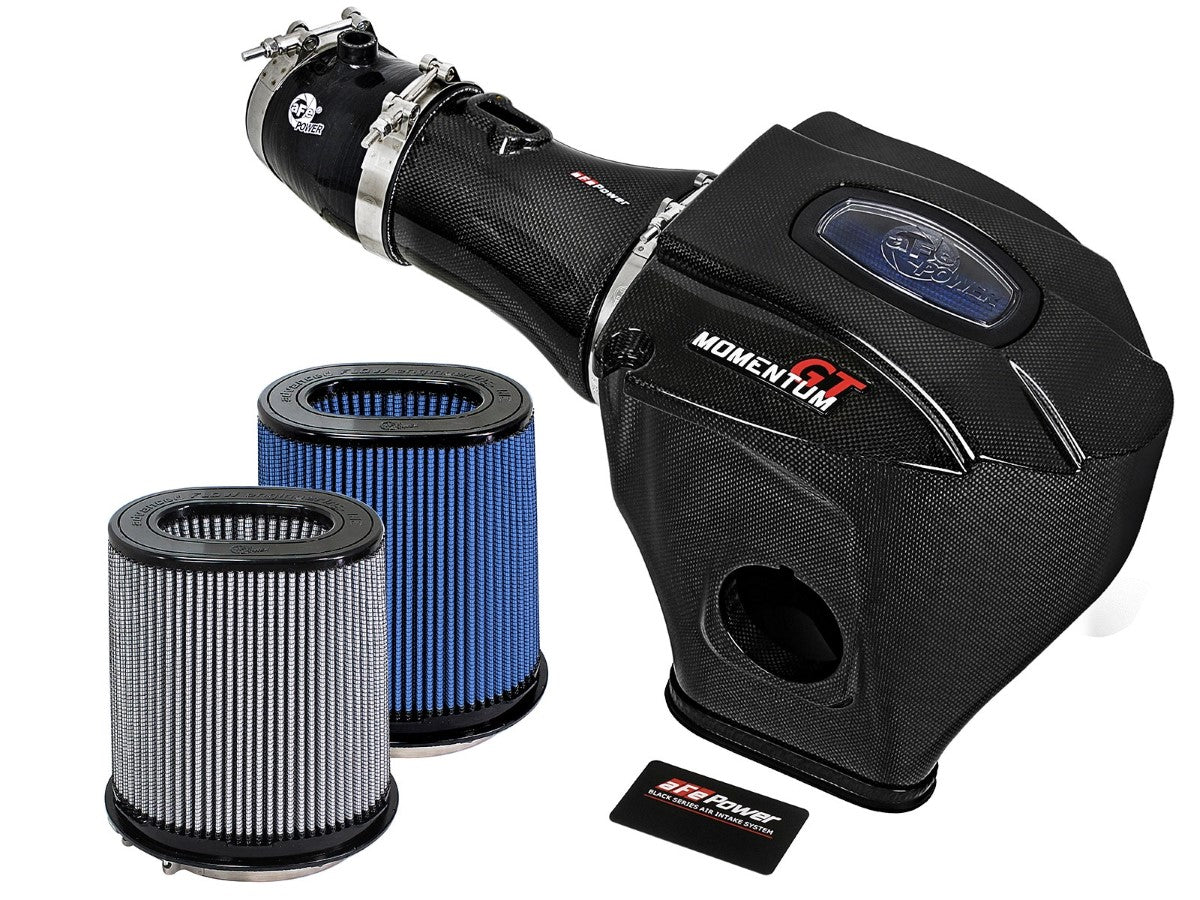 aFe 52-72204-CF Black Series Momentum Carbon Fiber Cold Air Intake System w/Dual Filter