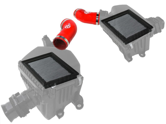 aFe 55-10019DR Super Stock Red Edition Induction System w/ Pro DRY S Filters