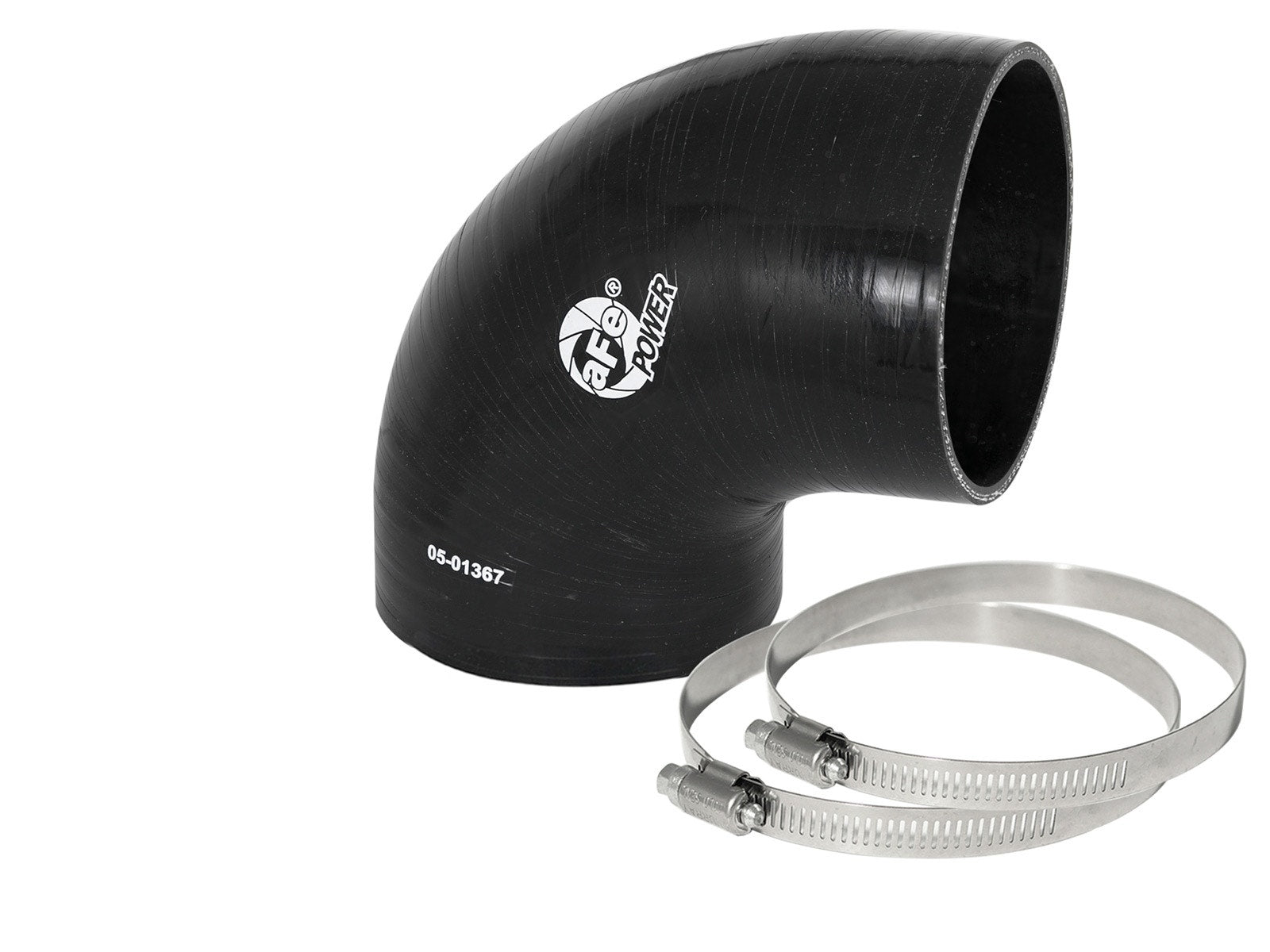 aFe 59-00067 aFe Magnum FORCE Intake Coupling Kit (4 IN ID to 3-4/5 IN ID x 90 Deg.) Elbow Coupler - Black
