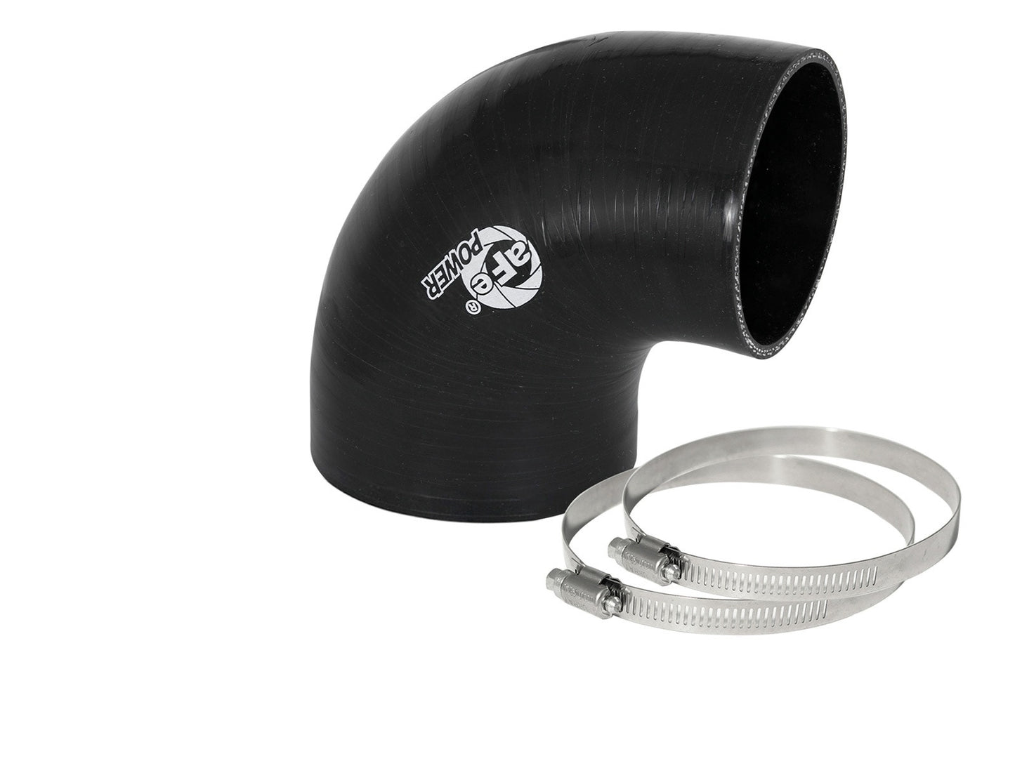 aFe 59-00068 aFe Magnum FORCE Intake Coupling Kit (3-1/2 IN to 3 IN ID x 90 Deg.) Elbow Reducing Coupler - Black