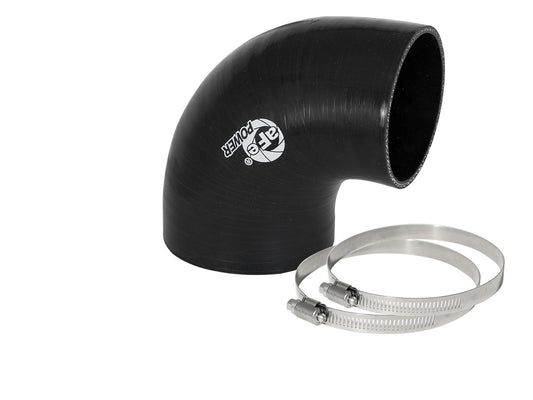 aFe 59-00068 aFe Magnum FORCE Intake Coupling Kit (3-1/2 IN to 3 IN ID x 90 Deg.) Elbow Reducing Coupler - Black