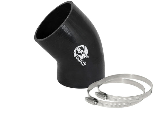 aFe 59-00075 aFe Magnum FORCE Intake Coupling Kit (3 IN ID to 3-1/4 IN ID x 45 Deg.) Elbow Coupler - Black