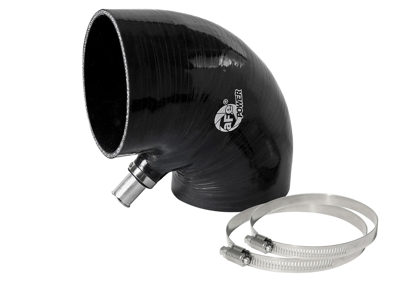 aFe 59-00113 aFe Magnum FORCE Intake Coupling Kit (4 IN ID to 4-1/4 IN ID x 90 Deg.) Elbow Coupler - Black