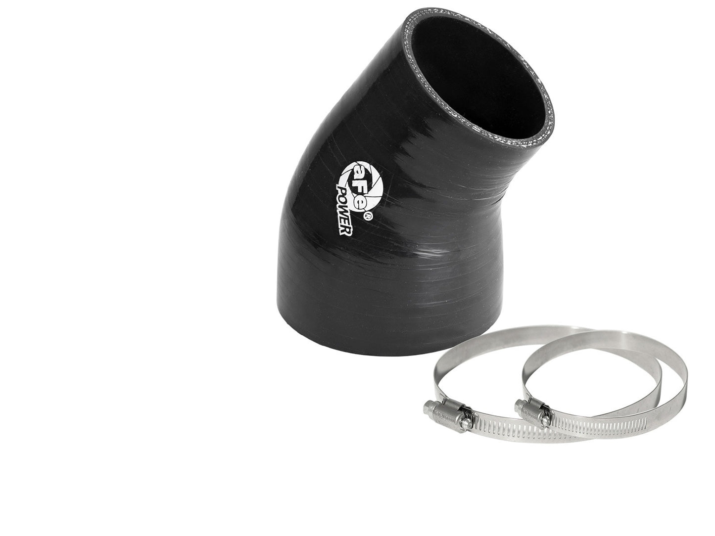 aFe 59-00117 aFe Magnum FORCE Intake Coupling Kit (3 IN ID to 2-1/4 IN ID x 35 Deg.) Elbow Coupler - Black