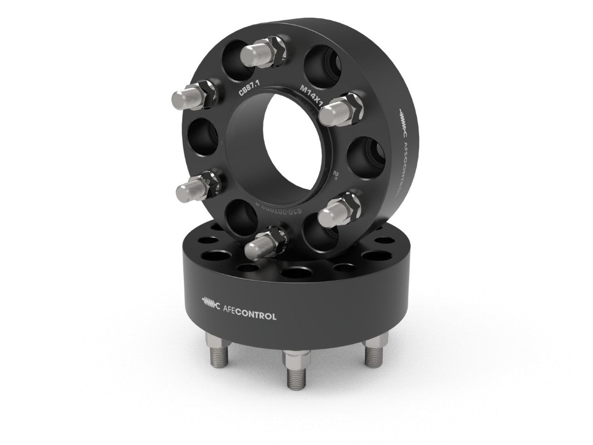 aFe CONTROL Wheel Spacers Ford F-150 21-25 6x135mm CB 87.1mm 2 IN Thickness