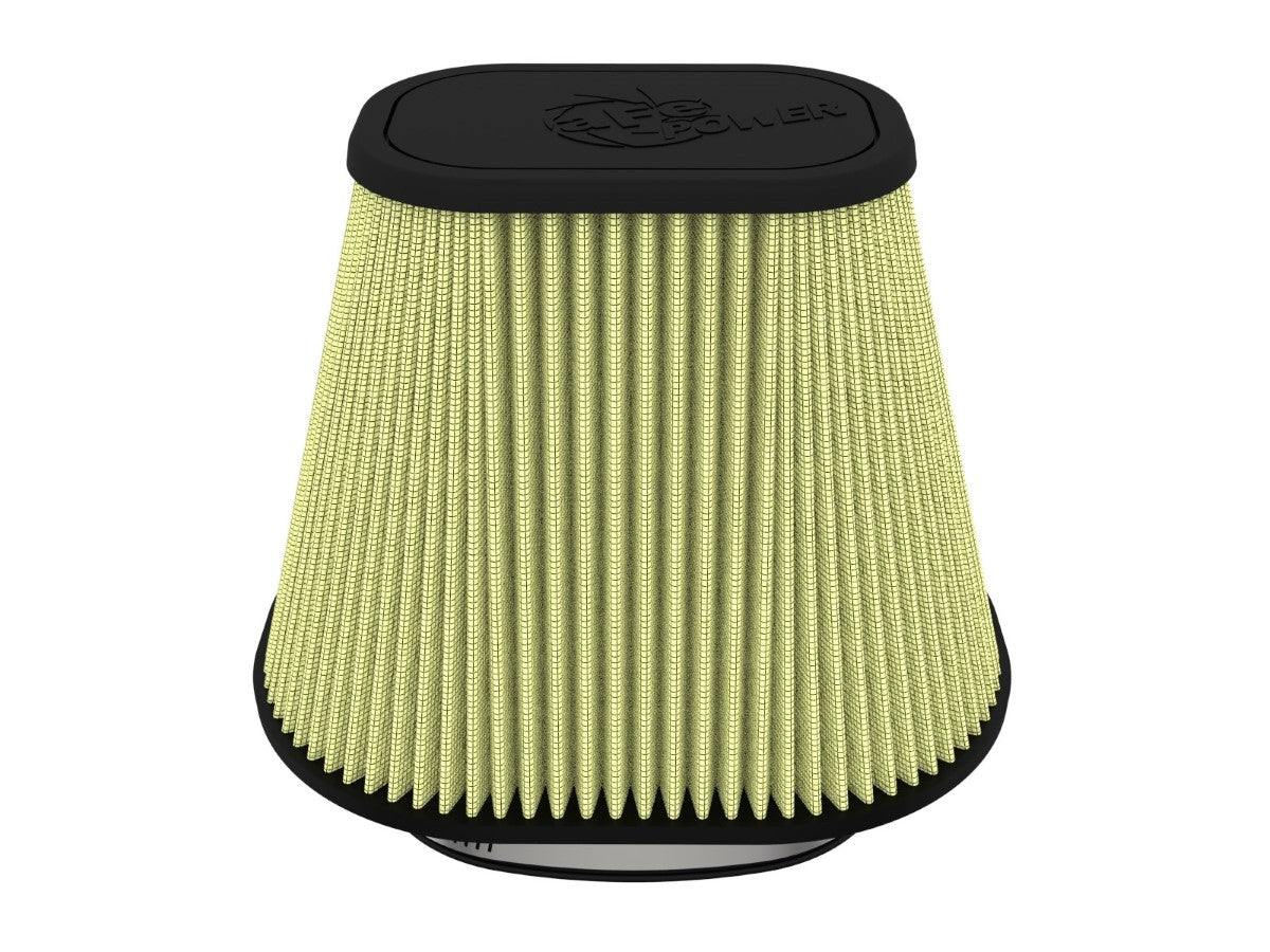 aFe Track Series Intake Rplcmnt Air Filter (6-1/8x4-1/8)IN F x(9-1/4x7-1/4)IN B x(6x4)IN Tx7-1/8IN H