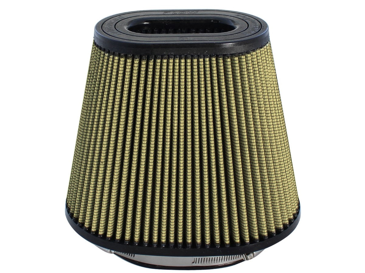 aFe Magnum FORCE Intake Rplcmnt Air Filter (5-1/4x7)IN F x (6-3/8x10)IN B x (4-1/2x6-3/4)IN Tx8IN H