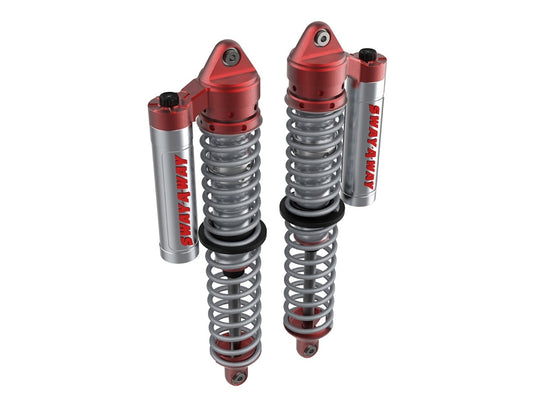 aFe 851-5600-04-CA Sway-A-Way 2.5 Front Piggyback Coilover Kit with Compression Adjusters